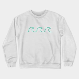 Cute simple Wave Crewneck Sweatshirt